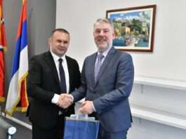 Ћосић угостио министра здравља и социјалне заштите Алена Шеранића